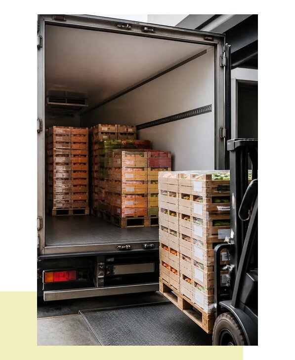 Перевозка сельхозпродукции на паллетах с доставкой в Казань